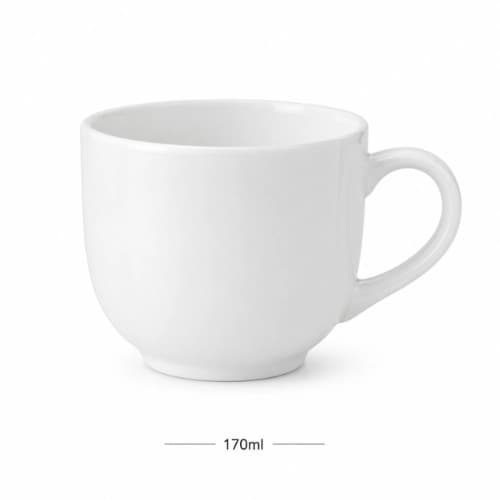 Caneca de Porcelana Branca 170ml
